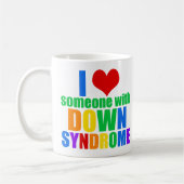 ビューティフルダウン症候群ラブレインボー コーヒーマグカップ (左)