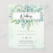 ビューティフルダスティージュユーカリプトゥスバジェット招待状 (正面)