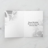 ビューティフルダーク&ゴシックバラスカル誕生日カード カード (内部)