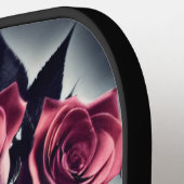 ビューティフルダーク&ゴシックバラスカル ピックルボールラケット (左詳細)