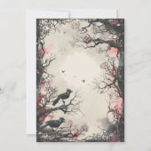 ビューティフルツリーズブラックバードハローウィンパーティ 招待状 (裏面)