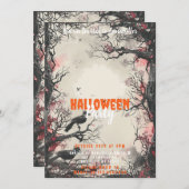 ビューティフルツリーズブラックバードハローウィンパーティ 招待状 (正面/裏面)