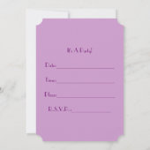 ビューティフルツリー招待状 招待状 (裏面)