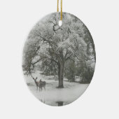 ビューティフルディアインザスノークリスマスオーナメント セラミックオーナメント (右)