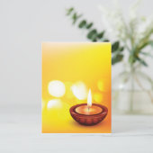 ビューティフルディワリディヤイラストレーション ポストカード (スタンド正面)