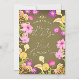 ビューティフルデイオリーブグリーン サンキューカード