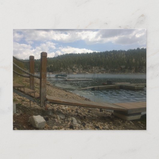 ビューティフルデイオンザレイク波止場 ポストカード (正面)