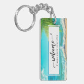 ビューティフルデイビーチバケーションレンタル キーホルダー (正面左)