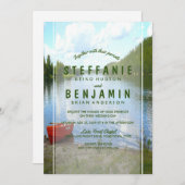 ビューティフルデイレイクサイド結婚のイベントパーティー 招待状 (正面/裏面)