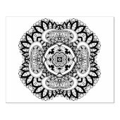 ビューティフルデコスクエアドードル ラバースタンプ (インプリント)