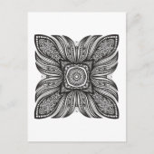 ビューティフルデコールスクエアドードル ポストカード (正面)