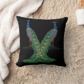ビューティフルデコールピーコック装飾用クッション クッション (ブランケット)