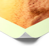 ビューティフルデザートヒョウGeckoデザイン ポスター (角)