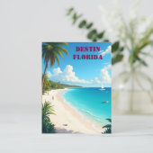 ビューティフルデスティンフロリダサンセットビーチ ポストカード (スタンド正面)