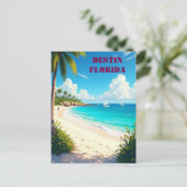 ビューティフルデスティンフロリダサンセットビーチ ポストカード (スタンド正面)