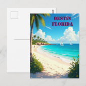 ビューティフルデスティンフロリダサンセットビーチ ポストカード (正面/裏面)