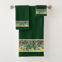 ビューティフルトラウト魚釣りアングラーズ バスタオルセット