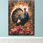 ビューティフルトルコフローラデザイン キャンバスプリント (インサイチュ (ウッドフロア))