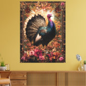 ビューティフルトルコフローラデザイン キャンバスプリント (インサイチュ (リビング))