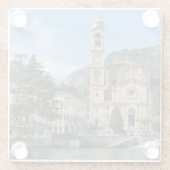 ビューティフルトレメッゾレイクコモイタリア ガラスコースター (裏面)