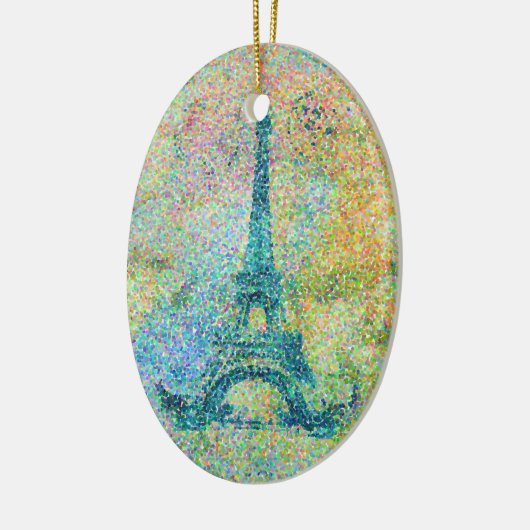 ビューティフルトレンディーガーリーヴィンテージエッフェルタワーフランス セラミックオーナメント (左)