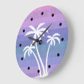 ビューティフルトロピカルビーチハウス ラージ壁時計 (傾斜)