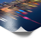 ビューティフルトロントカナダ夕べスカイライン フォトプリント            (角)