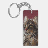 ビューティフルドリーマー – Maine Coon Cat Keychain キーホルダー (正面左)