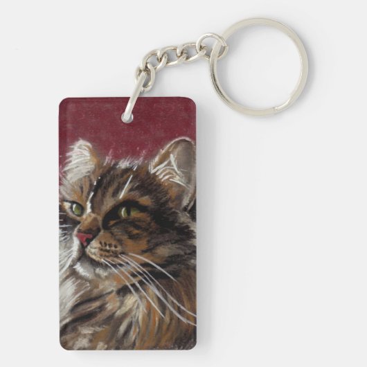 ビューティフルドリーマー – Maine Coon Cat Keychain キーホルダー (裏面)