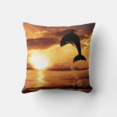 ビューティフルドルフィンアットサンセット装飾用クッション クッション (裏面)