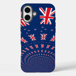 ビューティフルニュージーランドフラッグアートプリントデザイン iPhone 16 PLUSケース