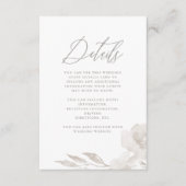 ビューティフルニュートラル結婚フローラズゲスト詳細 エンクロージャーカード (正面)