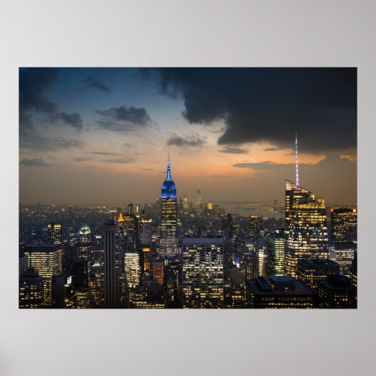 ビューティフルニューヨーク夕べスカイライン ポスター (正面)