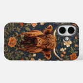 ビューティフルハイランドカウズヴィンテージフローラ Case-Mate iPhoneケース (裏面 (横))