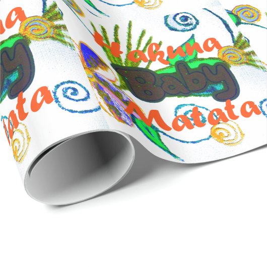ビューティフルハクナマタタベビー。 ラッピングペーパー (ロールコーナー)