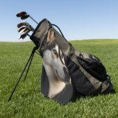 ビューティフルハスキー装飾用クッション ゴルフタオル (グリーン)