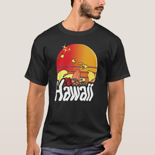 ビューティフルハワイ諸島お土産ギフトアイディア Tシャツ (正面)