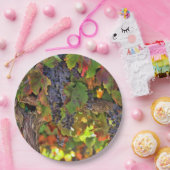 ビューティフルハーベストワインヴィネヤードピクニック紙プレート ペーパープレート (パーティー)