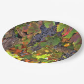 ビューティフルハーベストワインヴィネヤードピクニック紙プレート ペーパープレート (アングル)