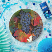 ビューティフルハーベストワインヴィネヤード紙プレート ペーパープレート (パーティー)