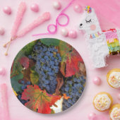 ビューティフルハーベストワインヴィネヤード紙プレート ペーパープレート (パーティー)