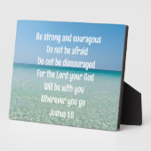 ビューティフルバイブル聖句クリスチャンビーチハウス フォトプラーク (側面)