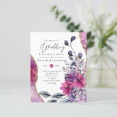 ビューティフルバジェットバイオレットピンクフローラアゲ結婚ート (スタンド正面)