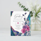 ビューティフルバジェットバイオレットブルーフローラアゲート結婚ズ (スタンド正面)