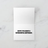 ビューティフルバタフライイラストレーションハッピーバースデー カード (内部)