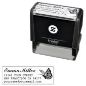 ビューティフルバタフライ名前をカスタムする差出人住所 セルフインキングスタンプ (インサイチュ)