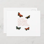 ビューティフルバタフライ引用文 ポストカード (正面/裏面)