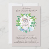 ビューティフルバニーフローラリースブランチ&エッグ狩り 招待状 (正面)