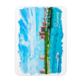 ビューティフルバハマカリブのバケーションシーナリー マグネット (縦)