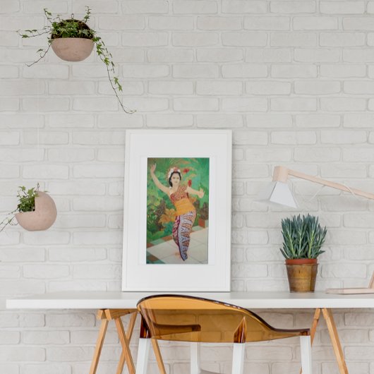 ビューティフルバリネーズダンサーヴィンテージバリトラベル ポスター